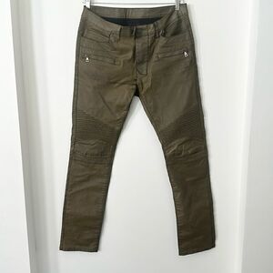 Balmain Paris Brown Waxy Men’s Jeans 36”